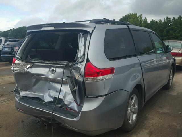 5TDKK3DC7BS144637 - 2011 TOYOTA SIENNA CHARCOAL photo 4