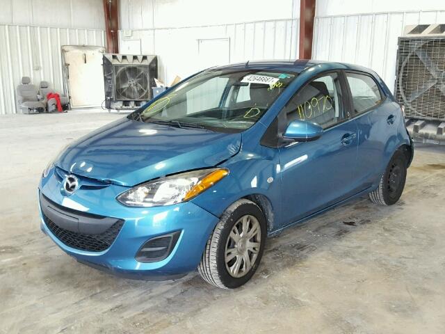 JM1DE1KY2C0148005 - 2012 MAZDA MAZDA2 BLUE photo 2