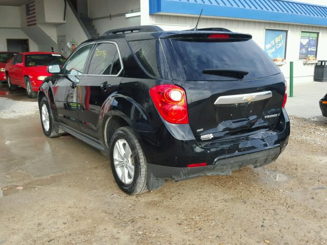 2GNFLGEK2E6344858 - 2014 CHEVROLET EQUINOX LT BLACK photo 3