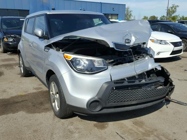 KNDJN2A23E7714348 - 2014 KIA SOUL SILVER photo 1