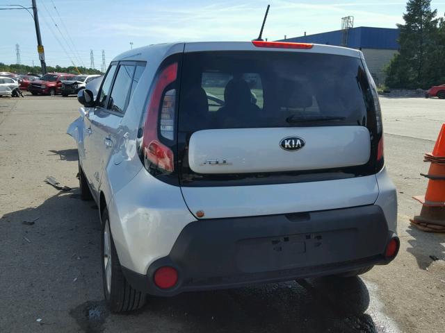 KNDJN2A23E7714348 - 2014 KIA SOUL SILVER photo 3