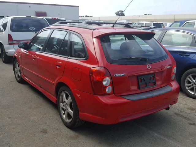 JM1BJ245521608570 - 2002 MAZDA PROTEGE PR RED photo 3