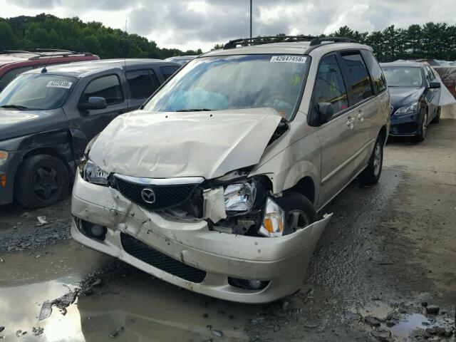 JM3LW28J920325616 - 2002 MAZDA MPV WAGON TAN photo 2