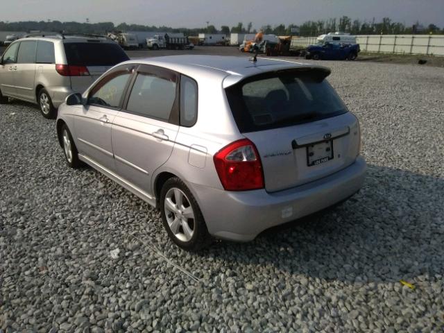 KNAFE161775000573 - 2007 KIA SPECTRA5 S SILVER photo 3