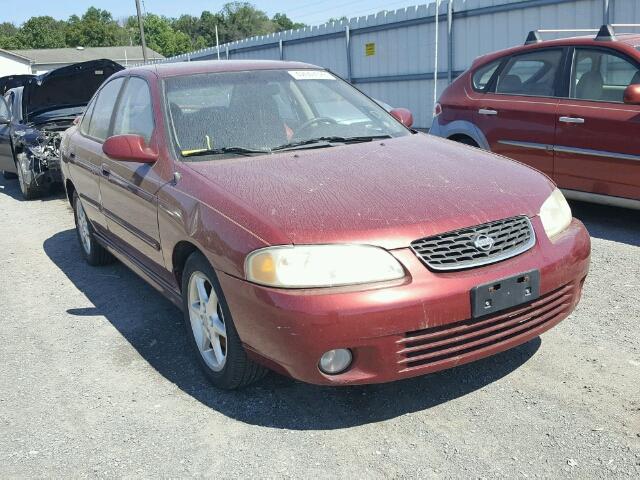 3N1BB51DX1L127041 - 2001 NISSAN SENTRA SE BURGUNDY photo 1