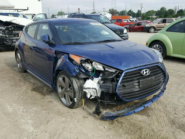 KMHTC6AE6FU241608 - 2015 HYUNDAI VELOSTER T BLUE photo 1