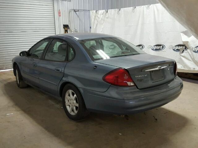 1FAFP55U8YA133213 - 2000 FORD TAURUS BLUE photo 3