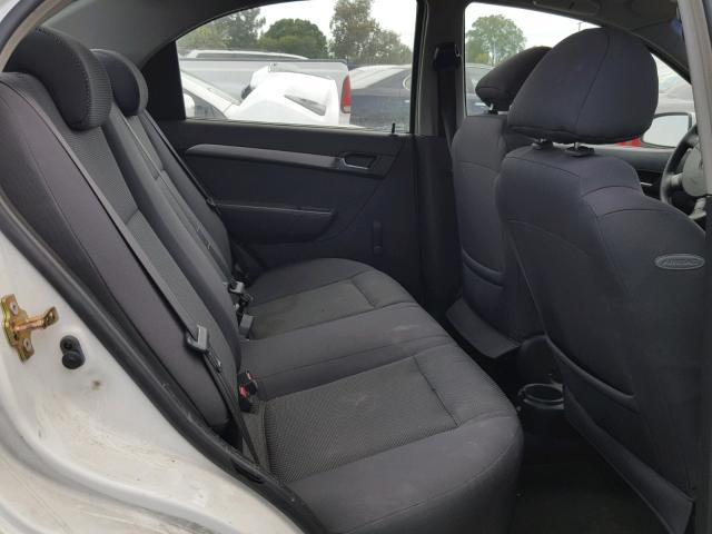 KL1TD56657B104242 - 2007 CHEVROLET AVEO BASE Ağ foto 6