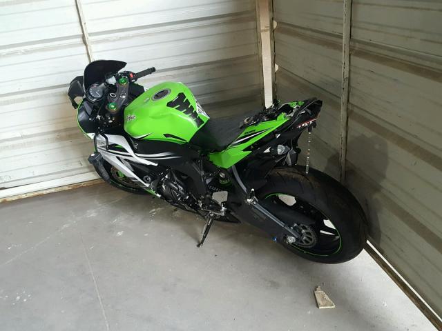 JKBZXJE11FA016260 - 2015 KAWASAKI ZX636 E GREEN photo 3