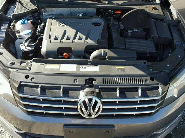 1VWBN7A35DC135388 - 2013 VOLKSWAGEN PASSAT GRAY photo 7