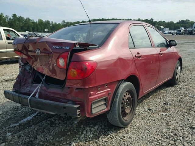 JTDBR32E030040933 - 2003 TOYOTA COROLLA CE BURGUNDY photo 4