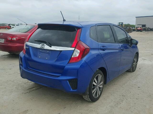 JHMGK5H74GX022882 - 2016 HONDA FIT EX BLUE photo 4