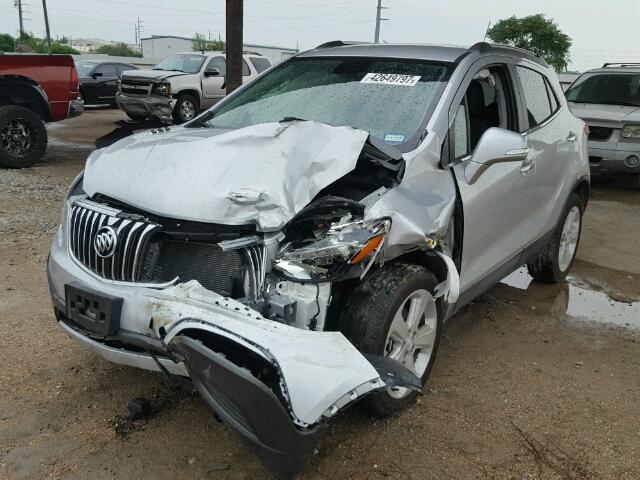 KL4CJASB0GB711270 - 2016 BUICK ENCORE SILVER photo 2