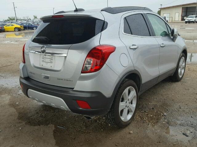 KL4CJASB0GB711270 - 2016 BUICK ENCORE SILVER photo 4