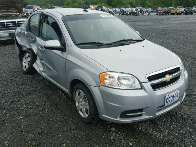 KL1TD5DE8AB073876 - 2010 CHEVROLET AVEO LS SILVER photo 1