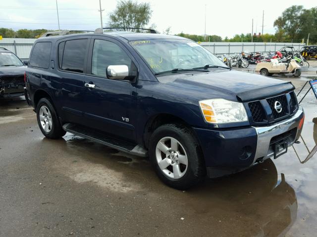 5N1AA08C17N702725 - 2007 NISSAN ARMADA SE BLUE photo 1