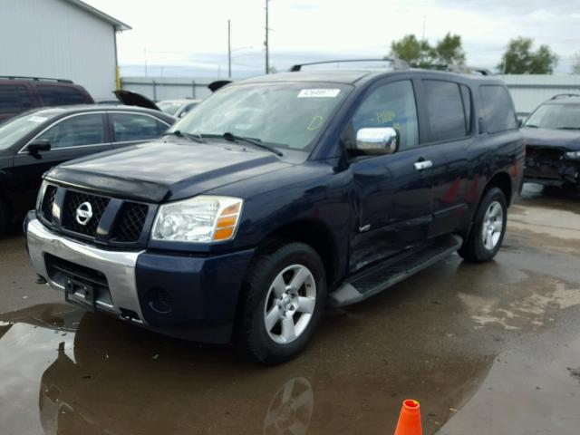 5N1AA08C17N702725 - 2007 NISSAN ARMADA SE BLUE photo 2