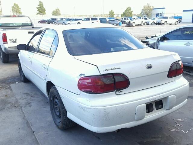 1G1ND52J11M676277 - 2001 CHEVROLET MALIBU WHITE photo 3