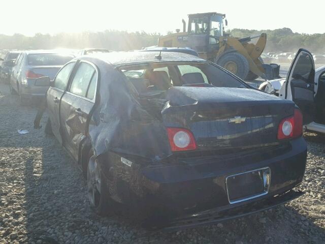 1G1ZG57B084304160 - 2008 CHEVROLET MALIBU LS BLACK photo 3