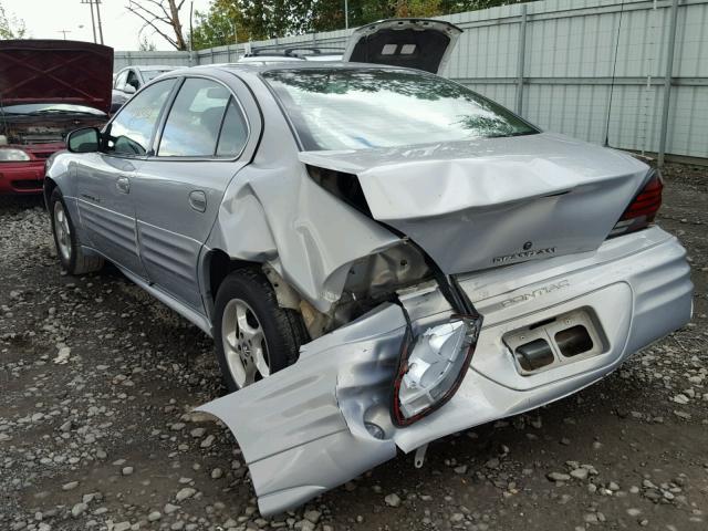 1G2NF52E1YM818114 - 2000 PONTIAC GRAND AM S SILVER photo 3