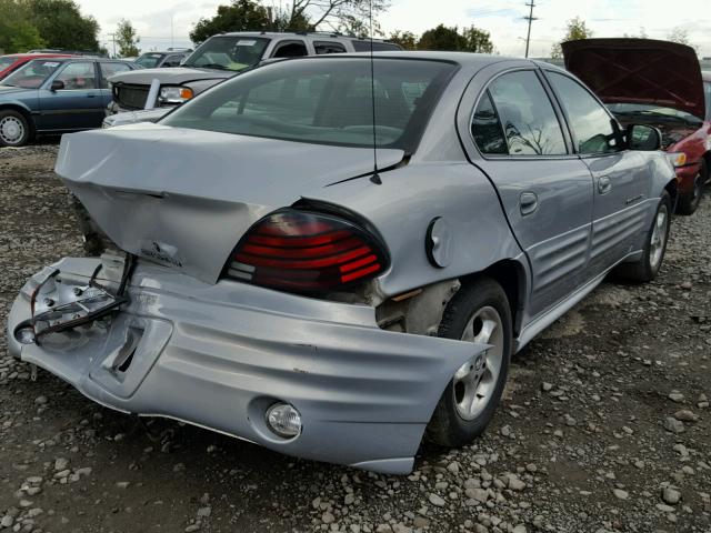 1G2NF52E1YM818114 - 2000 PONTIAC GRAND AM S SILVER photo 4