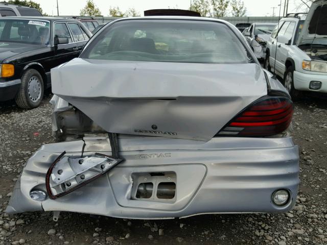 1G2NF52E1YM818114 - 2000 PONTIAC GRAND AM S SILVER photo 9