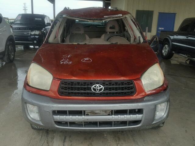 JTEGH20V530084881 - 2003 TOYOTA RAV4 RED photo 9