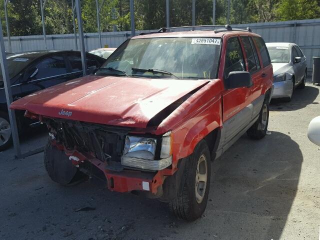 1J4EX58S5TC141115 - 1996 JEEP GRAND CHER RED photo 2