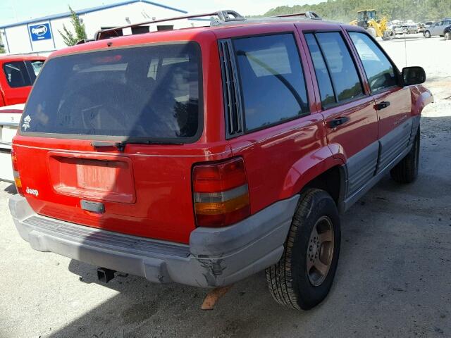 1J4EX58S5TC141115 - 1996 JEEP GRAND CHER RED photo 4