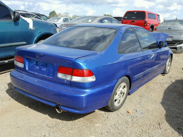 1HGEM1150XL089265 - 1999 HONDA CIVIC SI BLUE photo 4