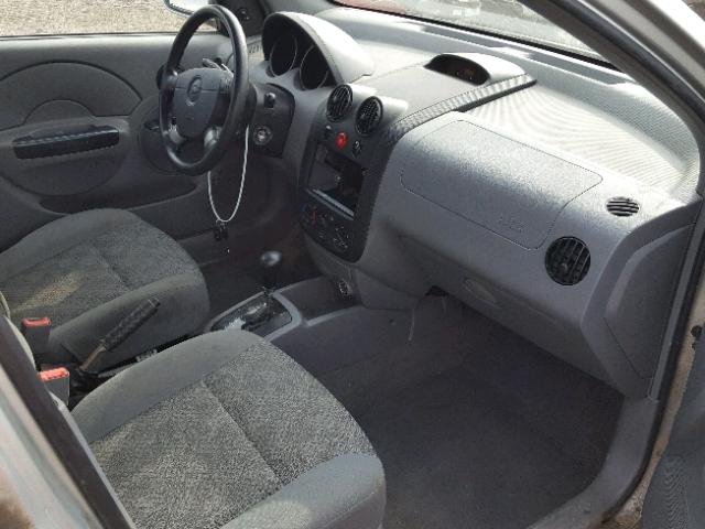 KL1TJ52644B206089 - 2004 CHEVROLET AVEO LS SILVER photo 5