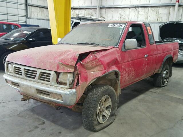 1N6SD16Y6TC326210 - 1996 NISSAN TRUCK KING RED photo 2