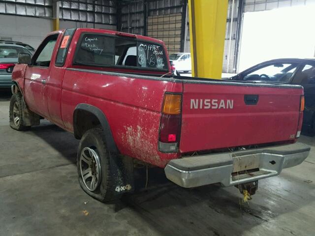 1N6SD16Y6TC326210 - 1996 NISSAN TRUCK KING RED photo 3