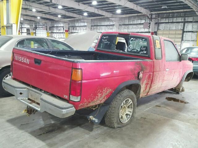 1N6SD16Y6TC326210 - 1996 NISSAN TRUCK KING RED photo 4
