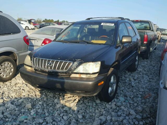 JTJGF10UX10086017 - 2001 LEXUS RX BLACK photo 2