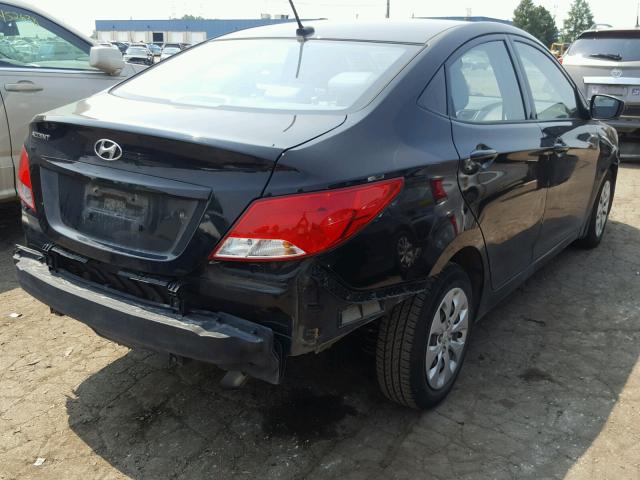 KMHCT4AE7GU079204 - 2016 HYUNDAI ACCENT SE BLACK photo 4