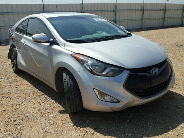 KMHDH6AE5DU005101 - 2013 HYUNDAI ELANTRA CO SILVER photo 1