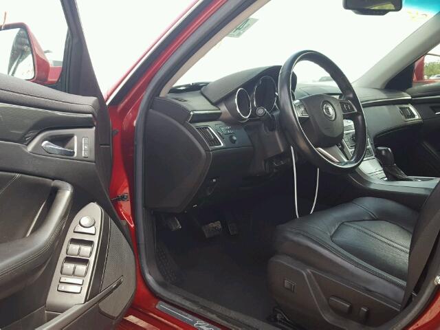 1G6DM577180110284 - 2008 CADILLAC CTS BURGUNDY photo 9