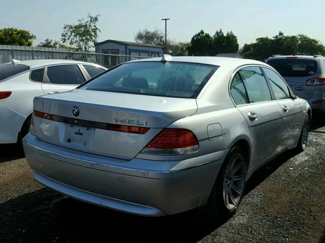 WBAGN63545DS57069 - 2005 BMW 745 LI فضي صورة 4
