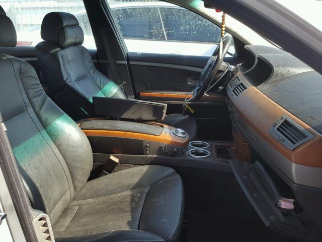 WBAGN63545DS57069 - 2005 BMW 745 LI فضي صورة 5