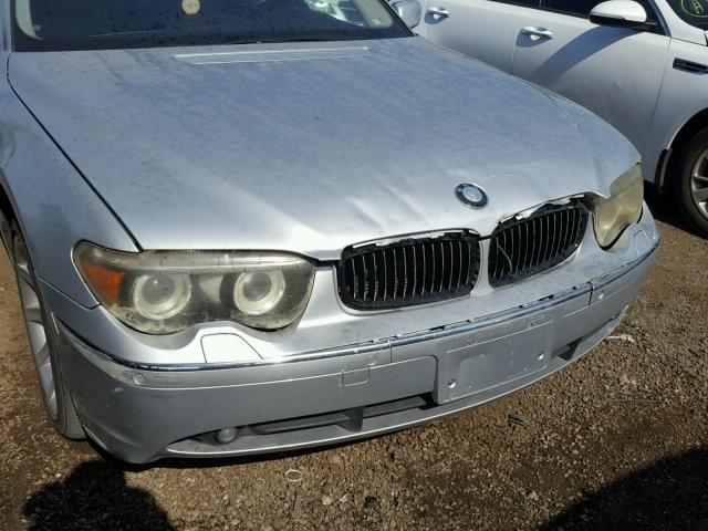 WBAGN63545DS57069 - 2005 BMW 745 LI فضي صورة 9
