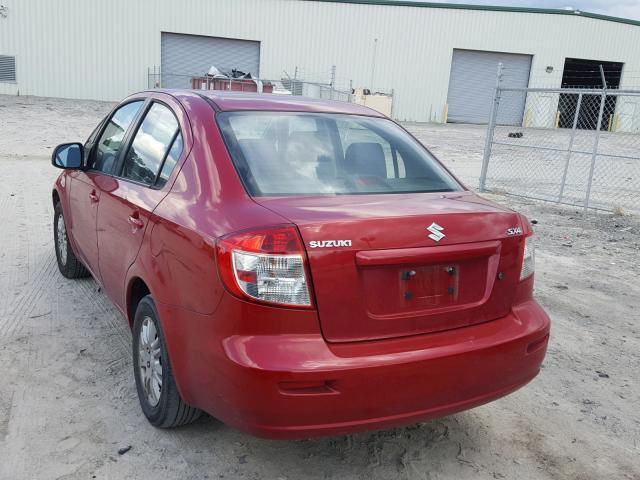 JS2YC5A31D6101556 - 2013 SUZUKI SX4 LE MAROON photo 3