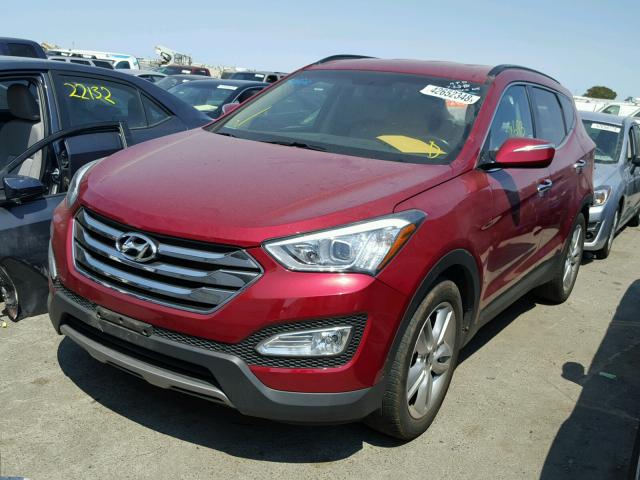 5XYZU3LA7EG224109 - 2014 HYUNDAI SANTA FE S BURGUNDY photo 2