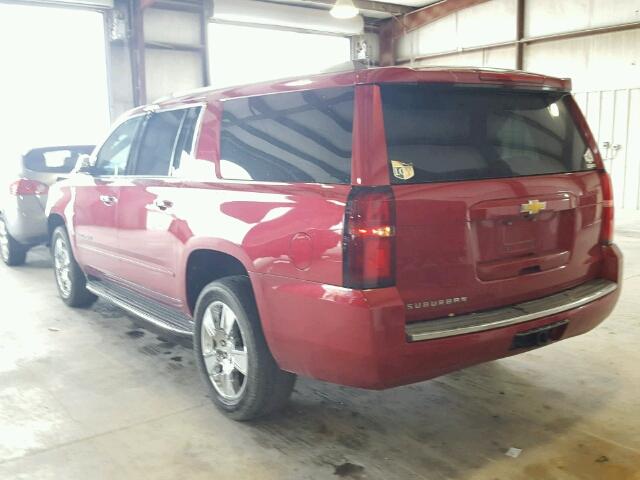 1GNSCKKC8FR161016 - 2015 CHEVROLET SUBURBAN C RED photo 3