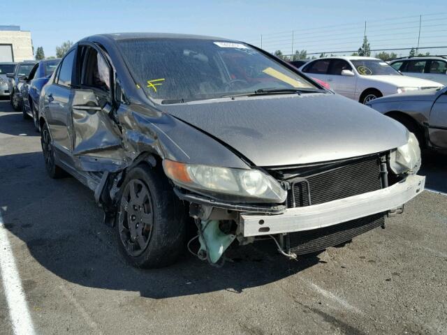 1HGFA16526L019402 - 2006 HONDA CIVIC LX GRAY photo 1