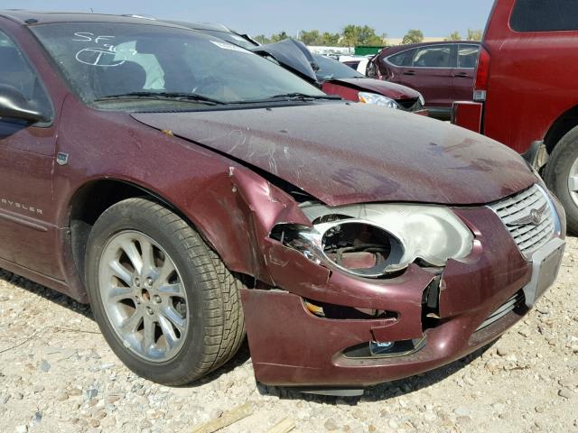 2C3HE66GXXH829955 - 1999 CHRYSLER 300M BURGUNDY photo 9