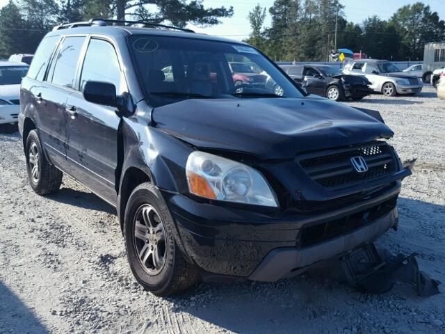 5FNYF18585B046286 - 2005 HONDA PILOT EXL BLACK photo 1