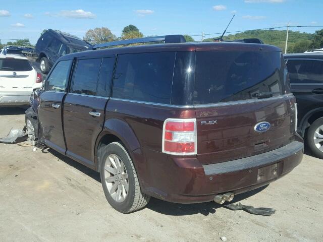 2FMGK5CC8CBD12089 - 2012 FORD FLEX MAROON photo 3