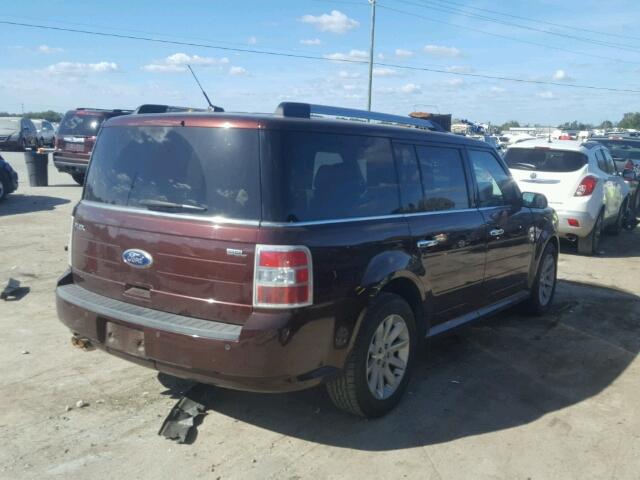 2FMGK5CC8CBD12089 - 2012 FORD FLEX MAROON photo 4