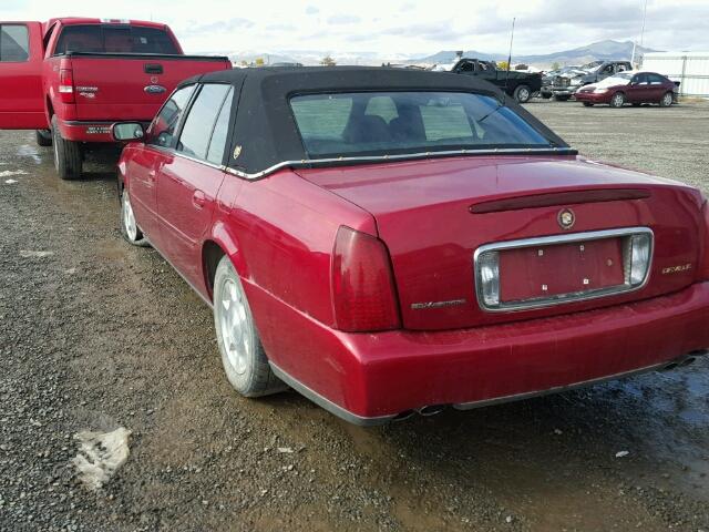 1G6KD54Y21U167029 - 2001 CADILLAC DEVILLE RED photo 3